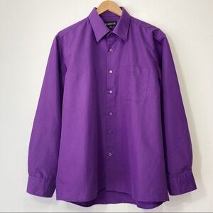 Albertini Purple Dress Shirt Size L